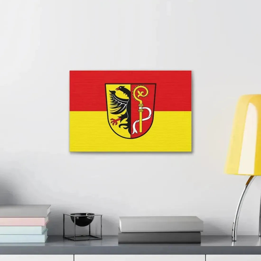 Flag of Biberach Germany - Canvas Wall Art - The Sticker Space