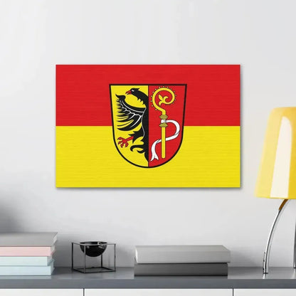 Flag of Biberach Germany - Canvas Wall Art - The Sticker Space