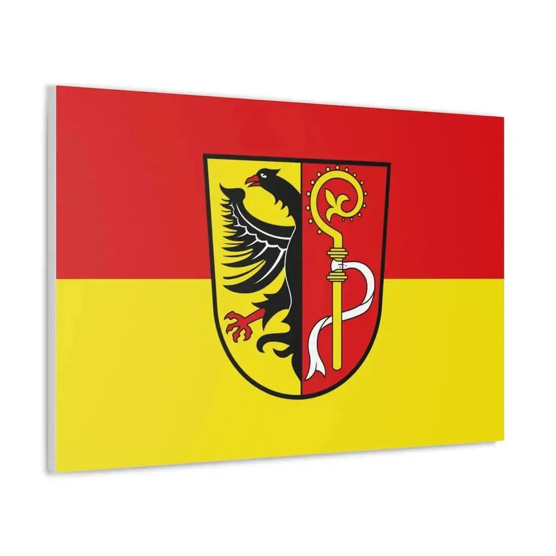 Flag of Biberach Germany - Canvas Wall Art - The Sticker Space