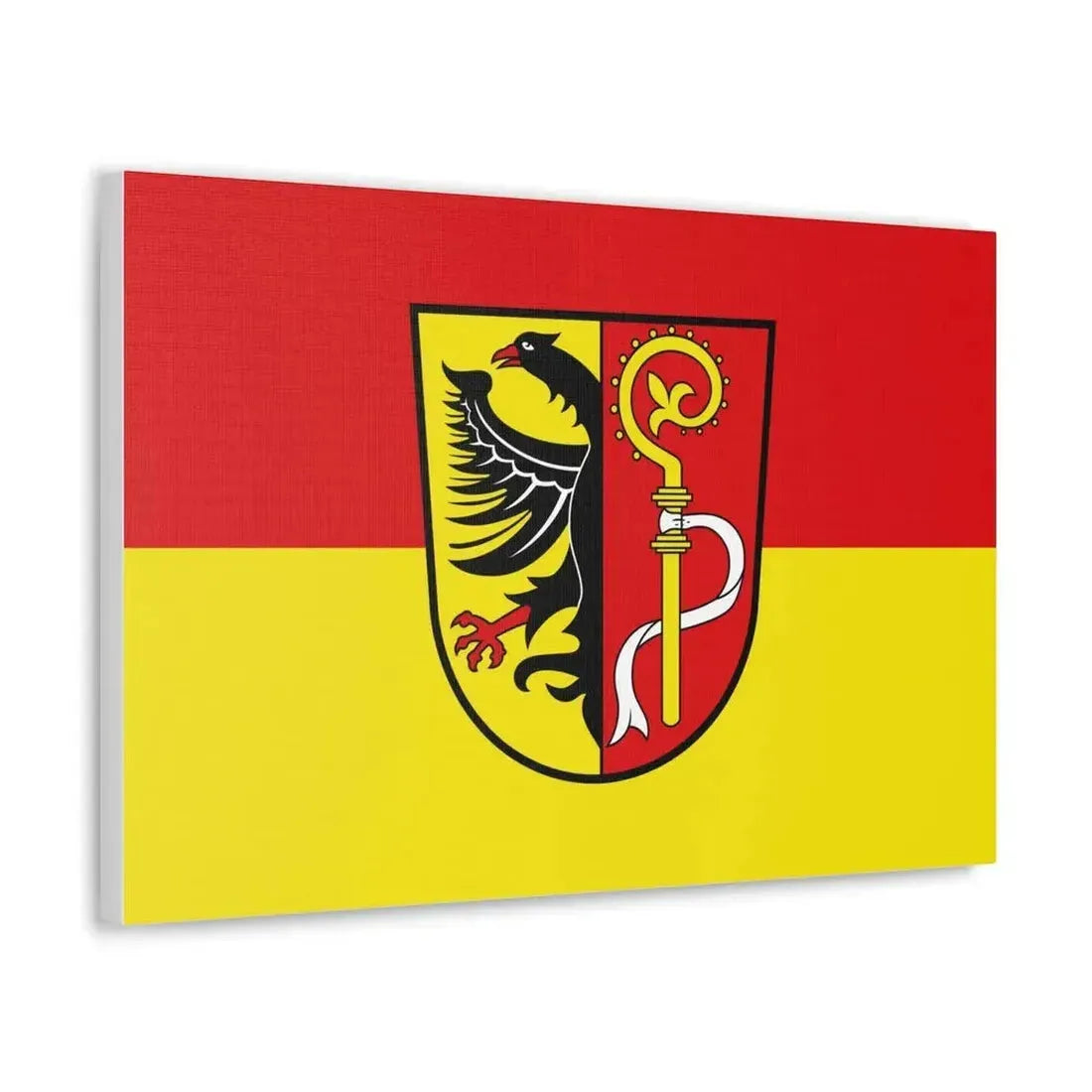Flag of Biberach Germany - Canvas Wall Art - The Sticker Space
