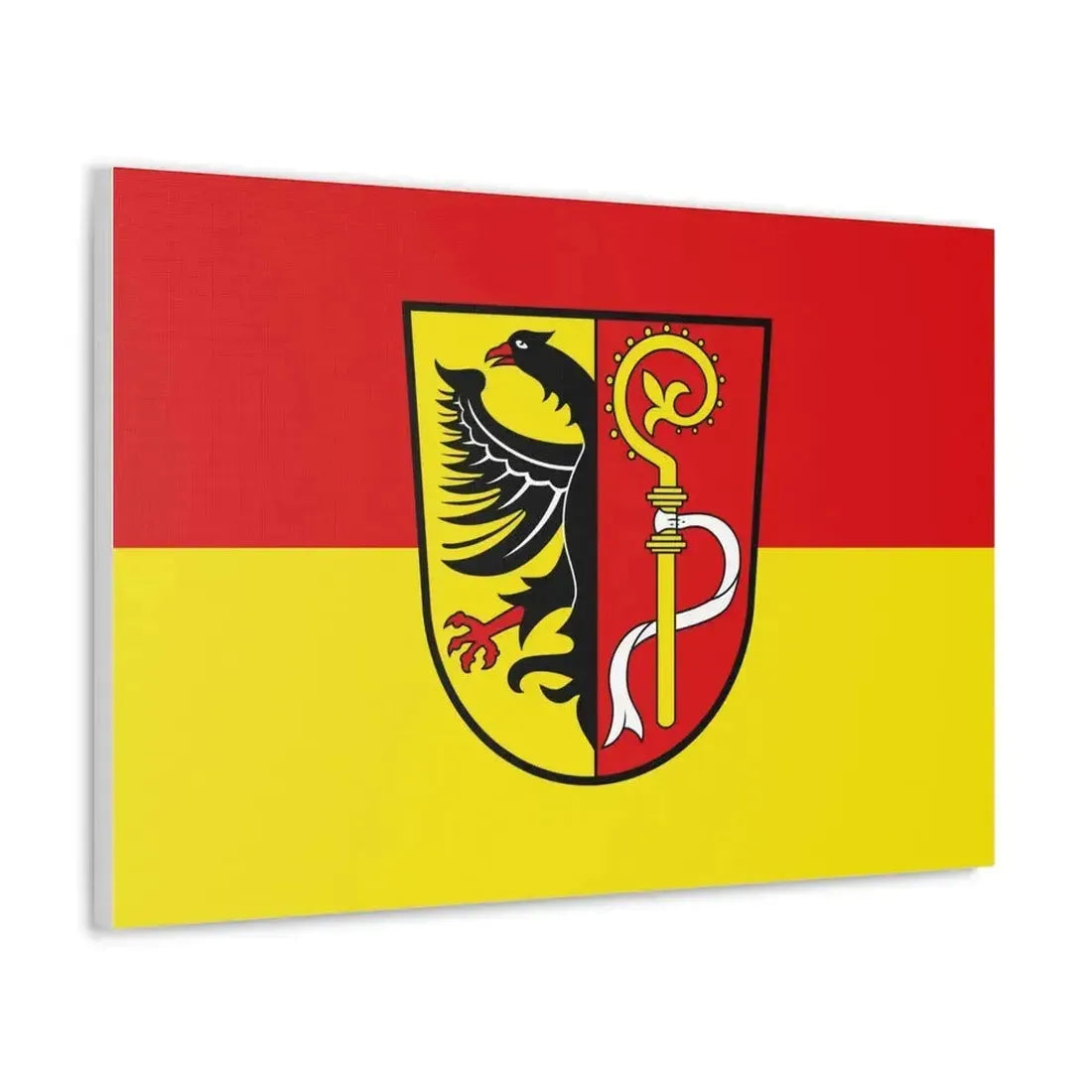 Flag of Biberach Germany - Canvas Wall Art - The Sticker Space