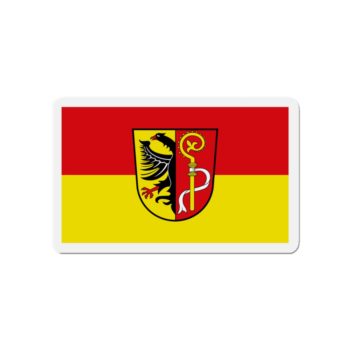 Flag of Biberach Germany - Die-Cut Magnet-4" x 4"-The Sticker Space