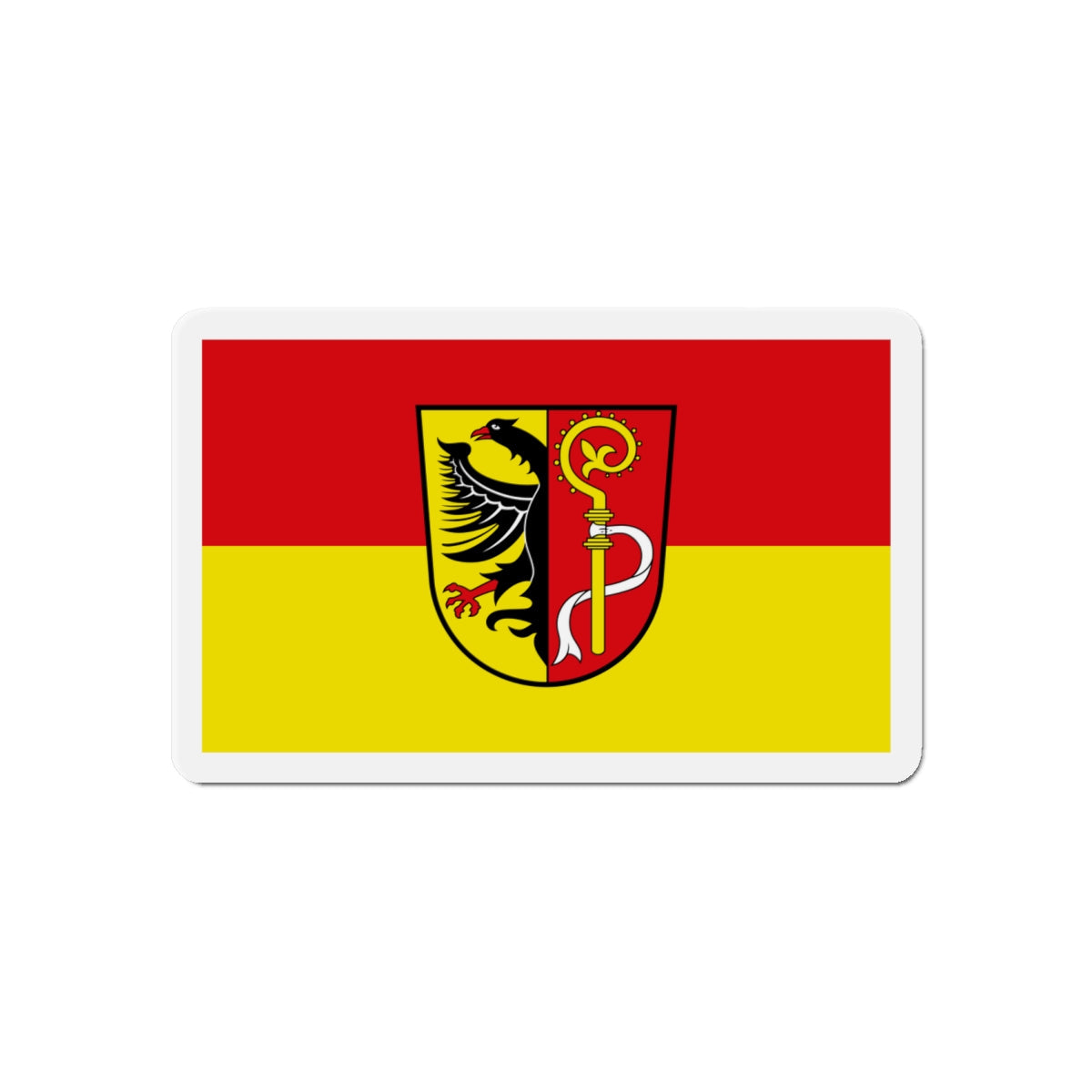 Flag of Biberach Germany - Die-Cut Magnet-6 × 6"-The Sticker Space