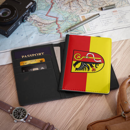 Flag of Biberach Germany - Passport Holder-3.9" x 5.8"-The Sticker Space