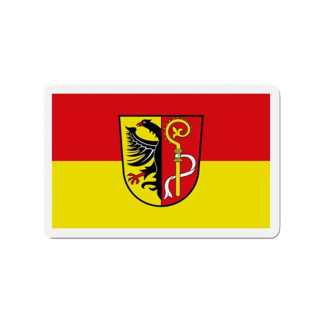 Flag of Biberach Germany - Refrigerator Magnet 2 Inch - The Sticker Space