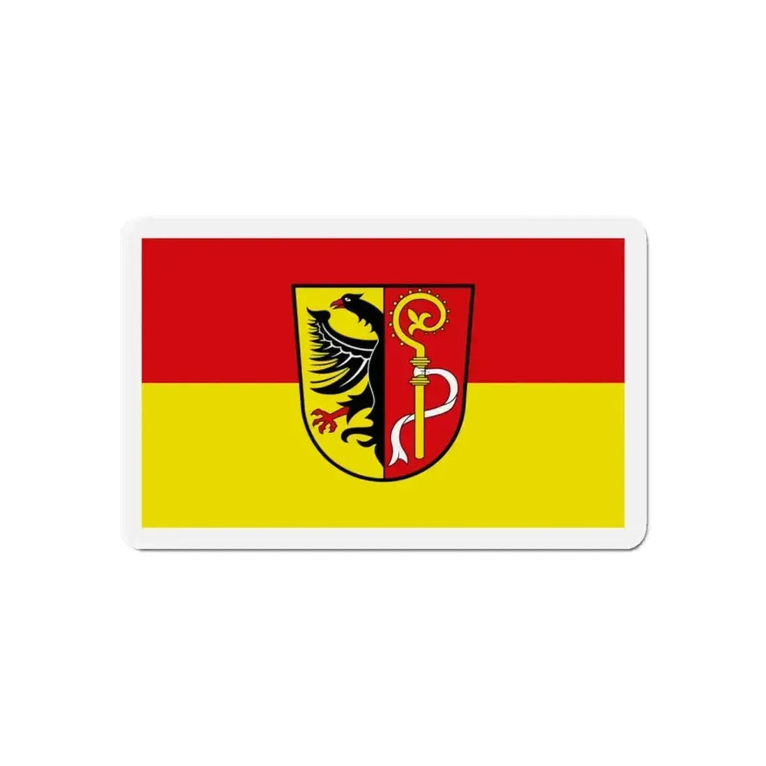 Flag of Biberach Germany - Refrigerator Magnet - The Sticker Space