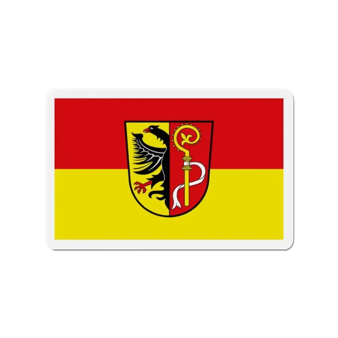 Flag of Biberach Germany - Refrigerator Magnet - The Sticker Space
