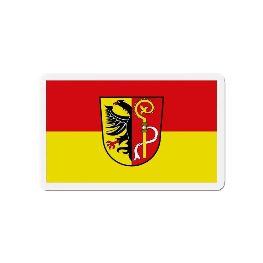 Flag of Biberach Germany - Refrigerator Magnet - The Sticker Space