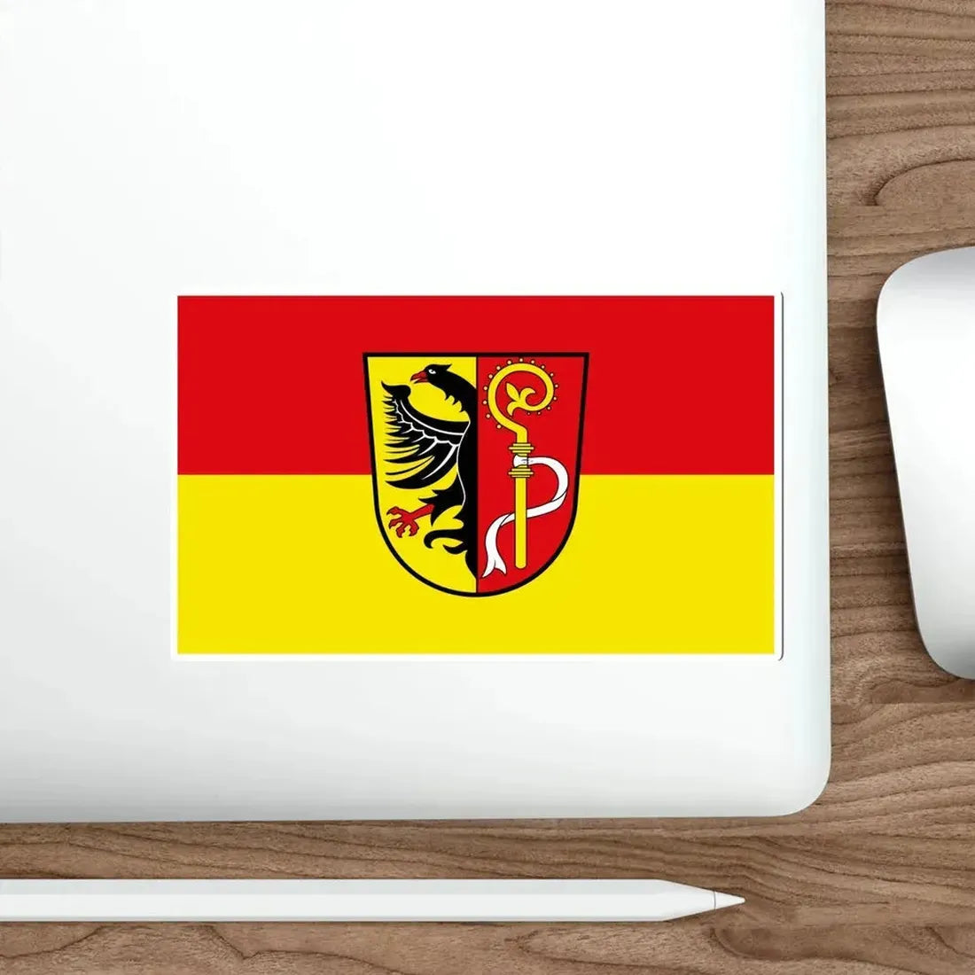 Flag of Biberach Germany STICKER Vinyl Die-Cut Decal - The Sticker Space