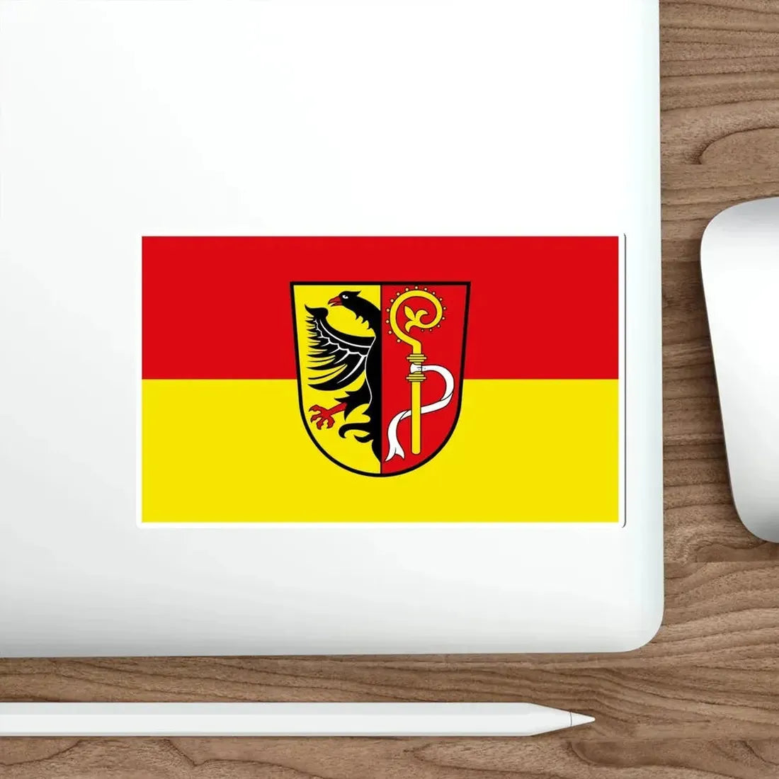 Flag of Biberach Germany STICKER Vinyl Die-Cut Decal - The Sticker Space