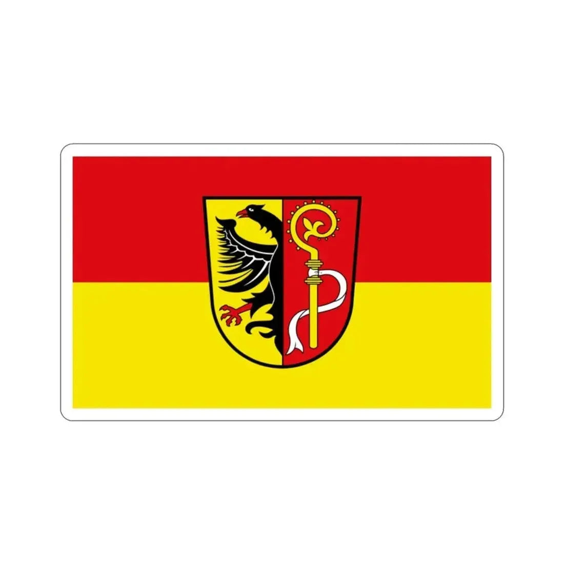 Flag of Biberach Germany STICKER Vinyl Die-Cut Decal - The Sticker Space