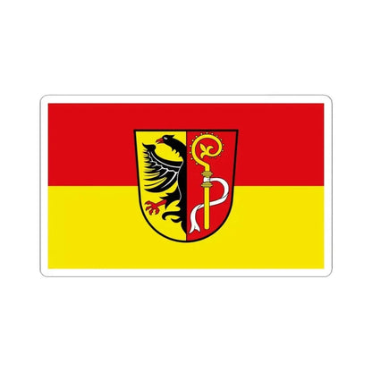 Flag of Biberach Germany - STICKER Vinyl Kiss-Cut Decal 6 Inch White - The Sticker Space