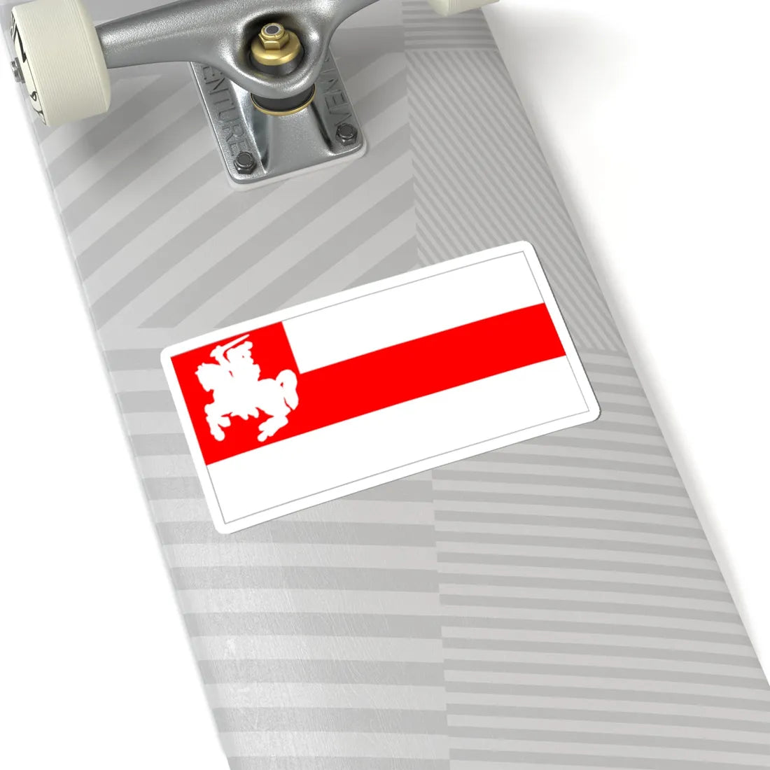 Flag of Biełaruski Asoby Bataljon u skladzie vojska Letuvy (Belarus) (Coat of Arms) STICKER Vinyl Kiss-Cut Decal - The Sticker Space