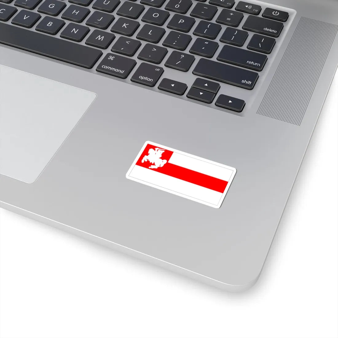 Flag of Biełaruski Asoby Bataljon u skladzie vojska Letuvy (Belarus) (Coat of Arms) STICKER Vinyl Kiss-Cut Decal - The Sticker Space