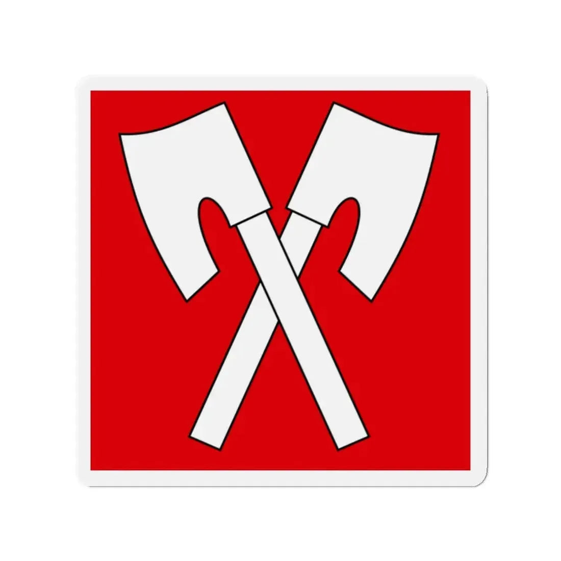 Flag of Biel Switzerland - Refrigerator Magnet 2 Inch - The Sticker Space