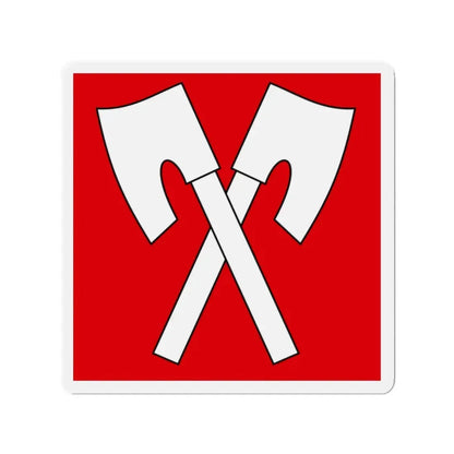 Flag of Biel Switzerland - Refrigerator Magnet 2 Inch - The Sticker Space