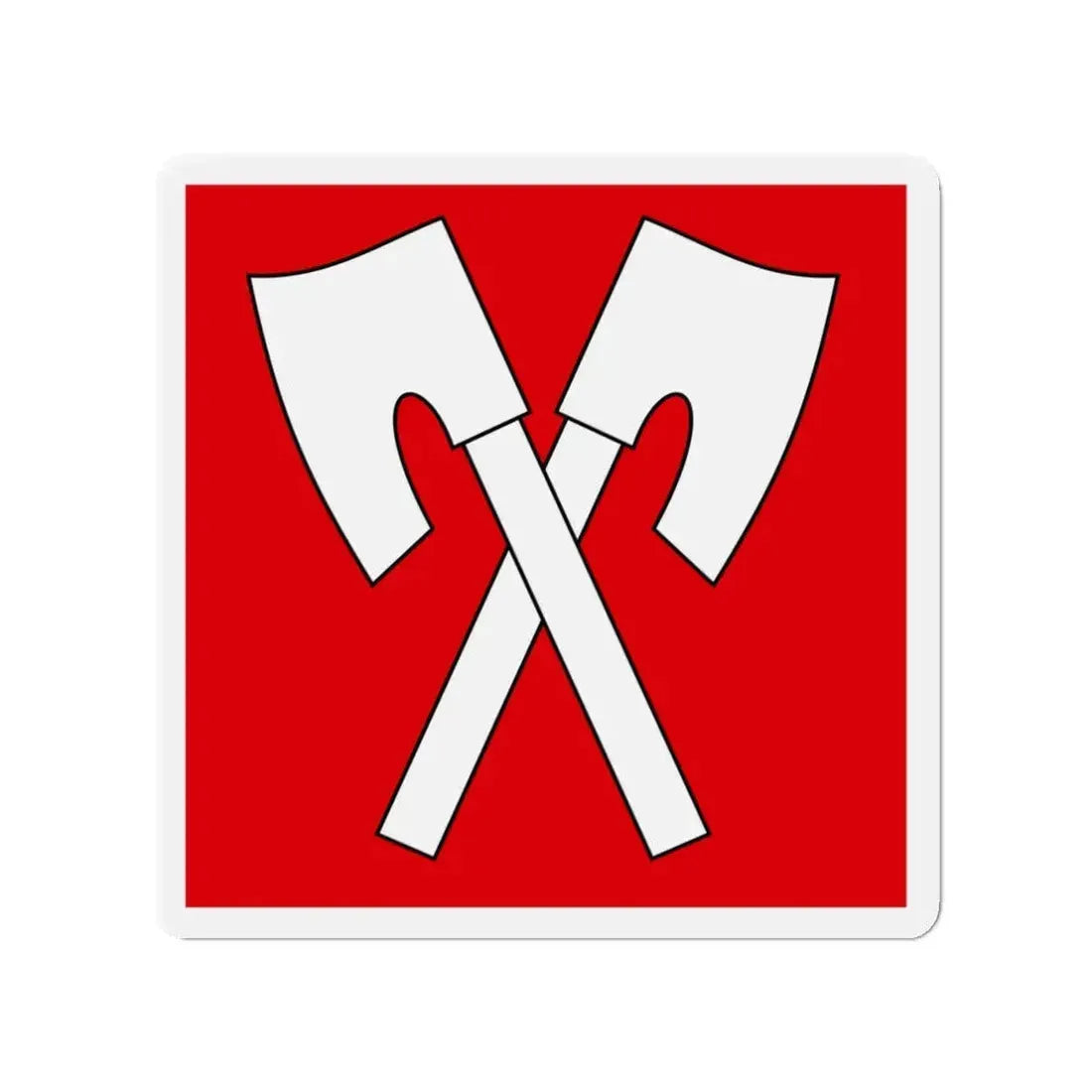 Flag of Biel Switzerland - Refrigerator Magnet 3 Inch - The Sticker Space