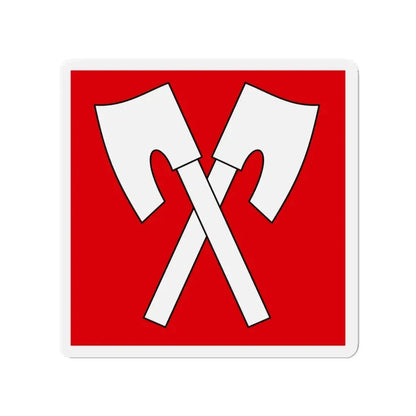 Flag of Biel Switzerland - Refrigerator Magnet 3 Inch - The Sticker Space