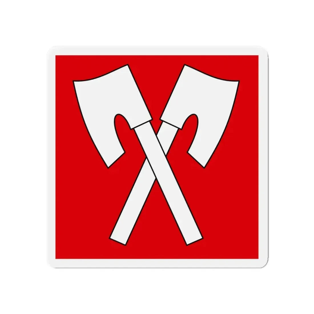 Flag of Biel Switzerland - Refrigerator Magnet 4 Inch - The Sticker Space