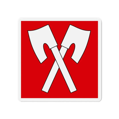 Flag of Biel Switzerland - Refrigerator Magnet 4 Inch - The Sticker Space