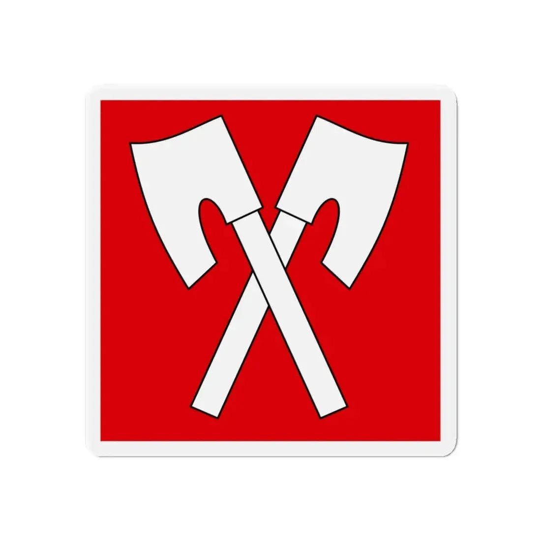 Flag of Biel Switzerland - Refrigerator Magnet 6 Inch - The Sticker Space