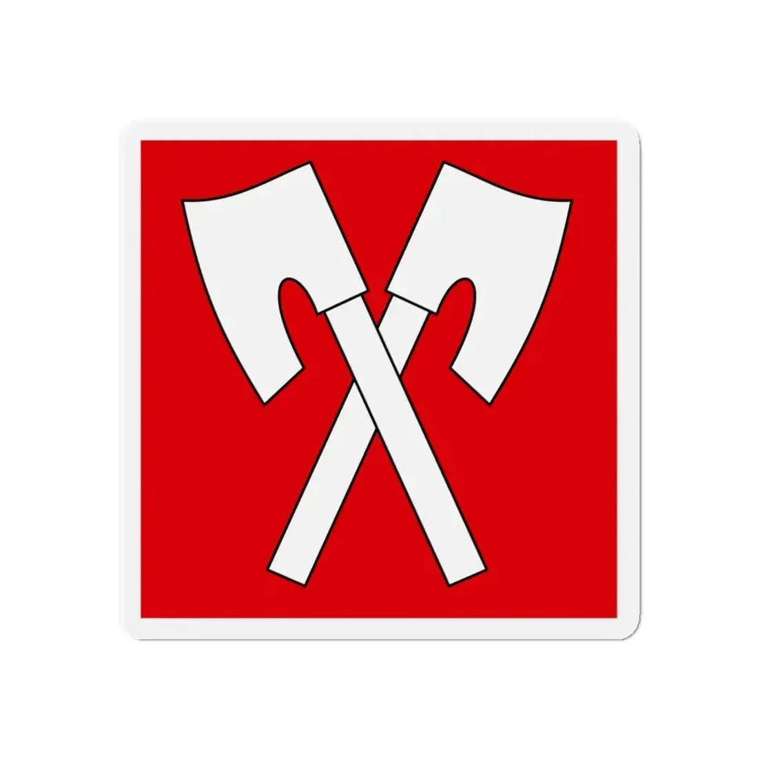 Flag of Biel Switzerland - Refrigerator Magnet - The Sticker Space