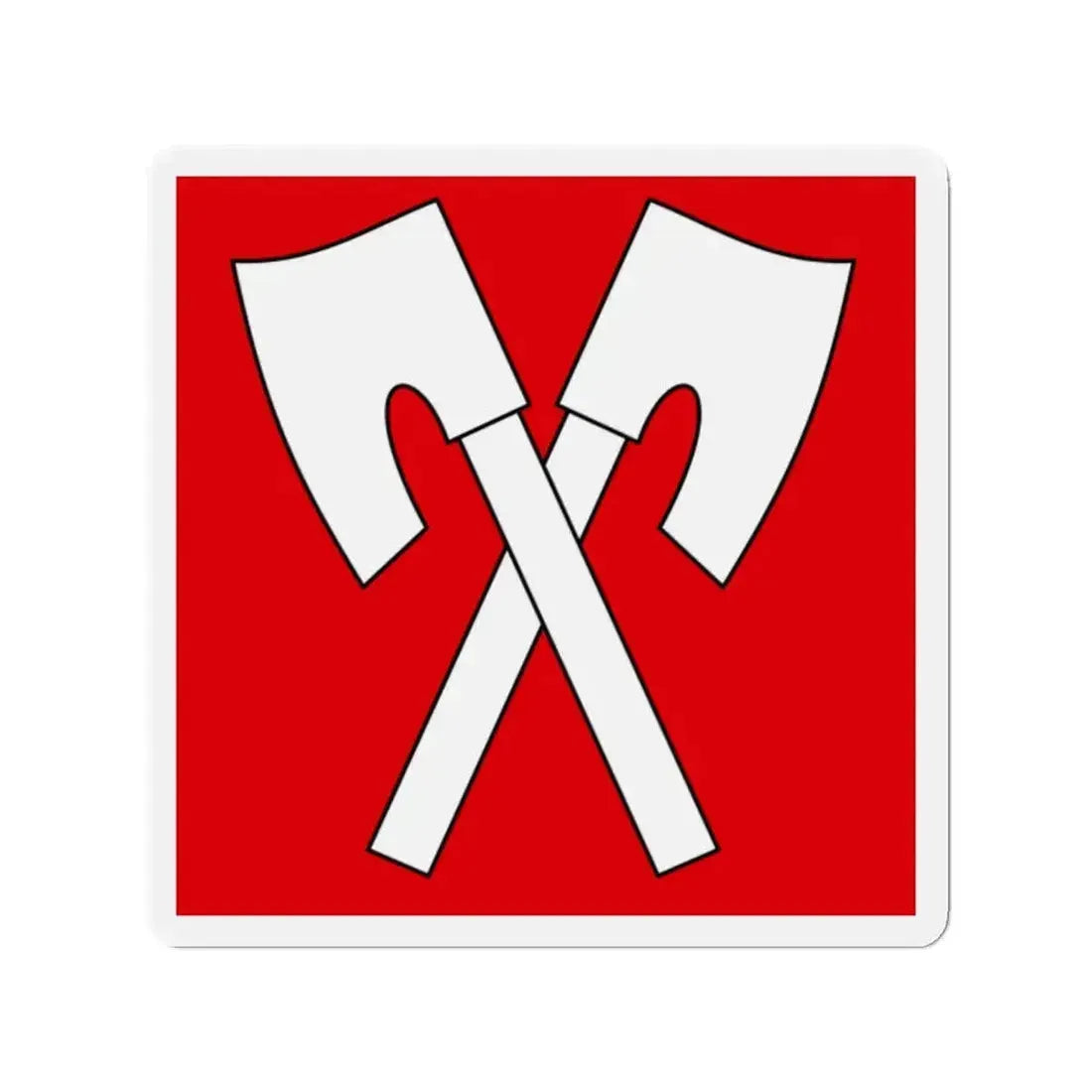 Flag of Biel Switzerland - Refrigerator Magnet - The Sticker Space