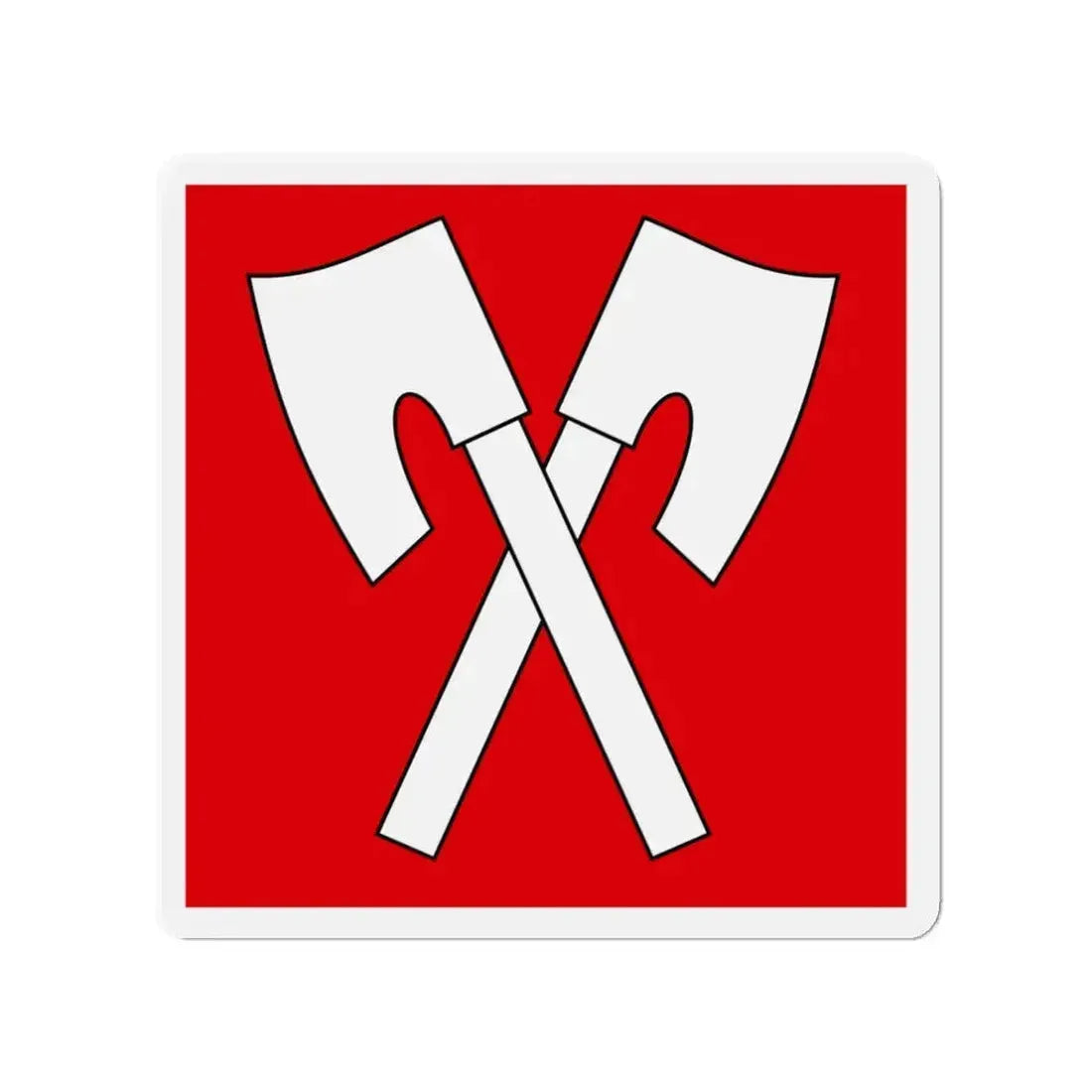 Flag of Biel Switzerland - Refrigerator Magnet - The Sticker Space