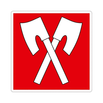 Flag of Biel Switzerland STICKER Vinyl Die-Cut Decal 4 Inch - The Sticker Space