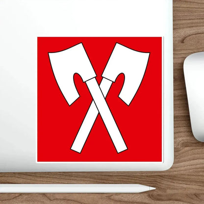 Flag of Biel Switzerland STICKER Vinyl Die-Cut Decal - The Sticker Space