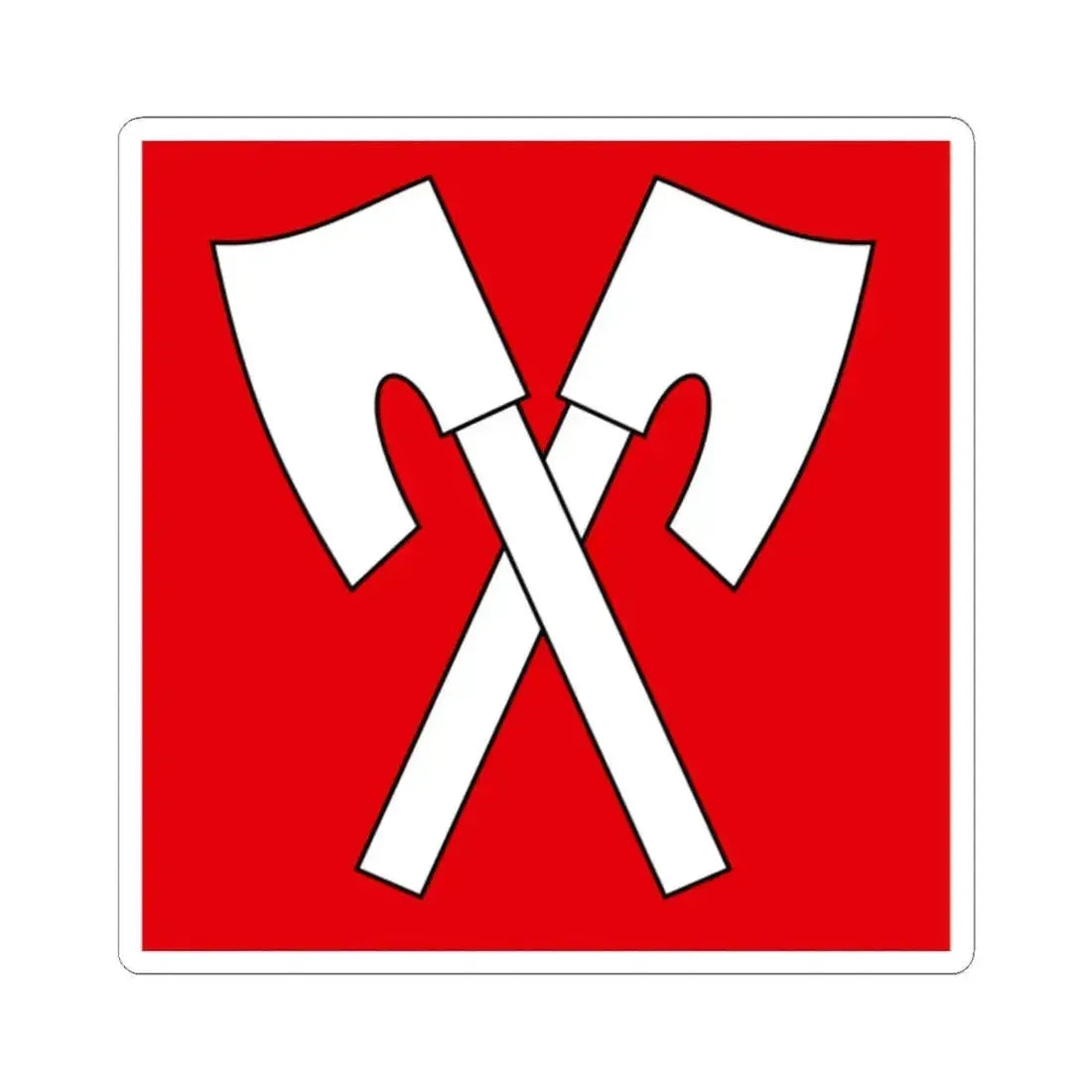 Flag of Biel Switzerland - STICKER Vinyl Kiss-Cut Decal - The Sticker Space