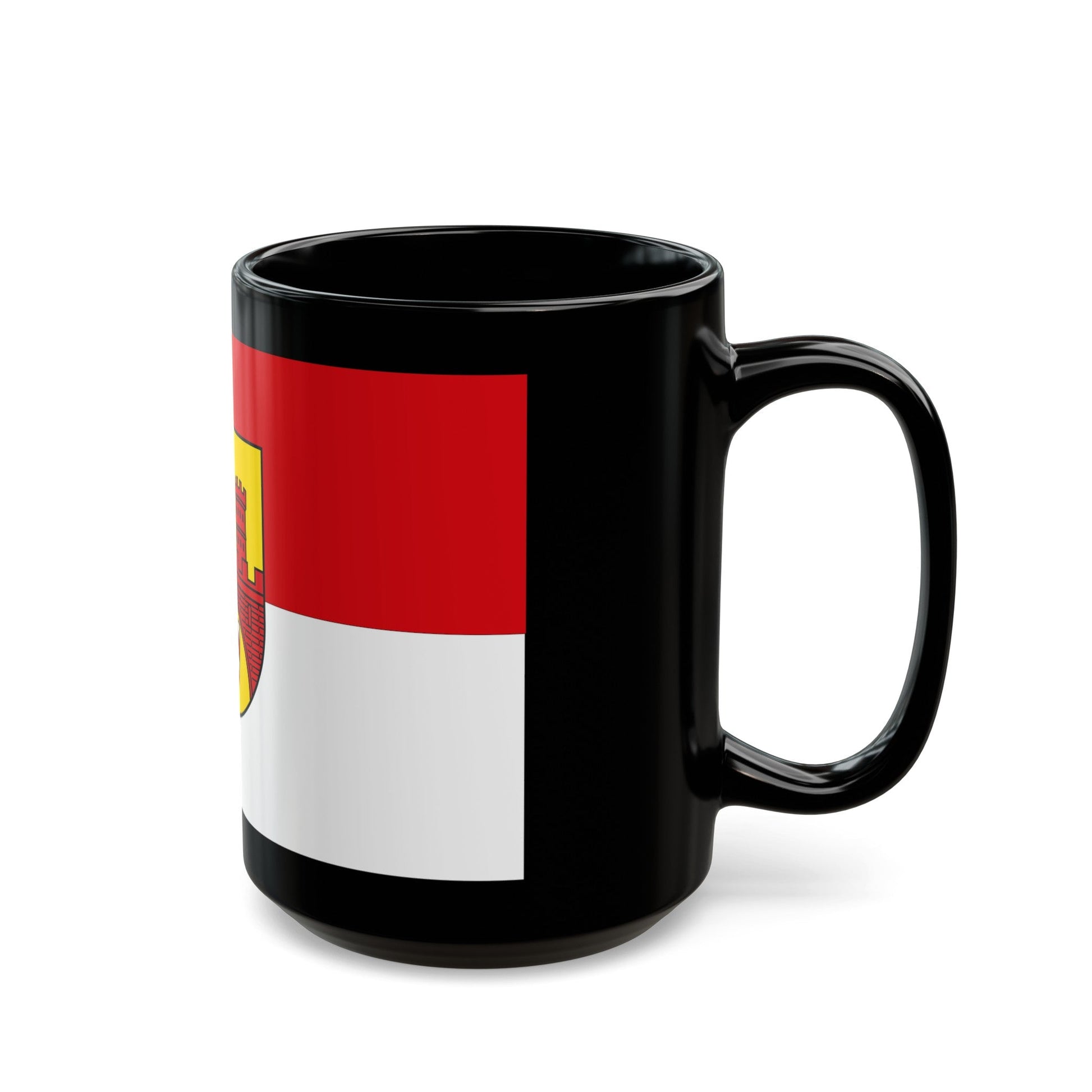 Flag of Bielefeld Germany - Black Coffee Mug-The Sticker Space