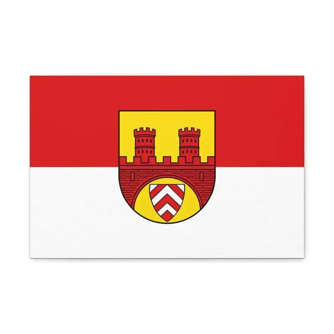 Flag of Bielefeld Germany - Canvas Wall Art 18″ x 12″ 1.25" - The Sticker Space