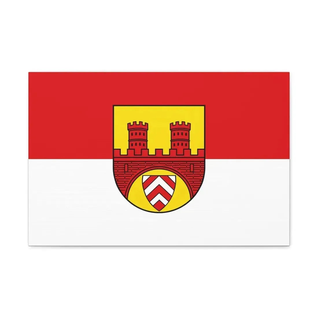 Flag of Bielefeld Germany - Canvas Wall Art 24″ x 16″ 1.25" - The Sticker Space