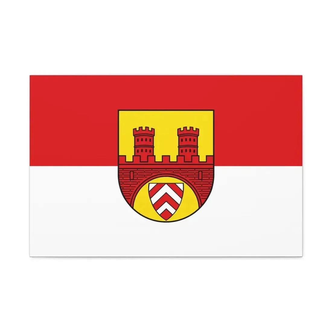 Flag of Bielefeld Germany - Canvas Wall Art 30" x 20" 1.25" - The Sticker Space