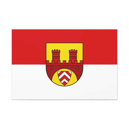 Flag of Bielefeld Germany - Canvas Wall Art 36" x 24" 1.25" - The Sticker Space