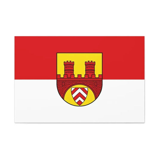 Flag of Bielefeld Germany - Canvas Wall Art 36" x 24" 1.25" - The Sticker Space