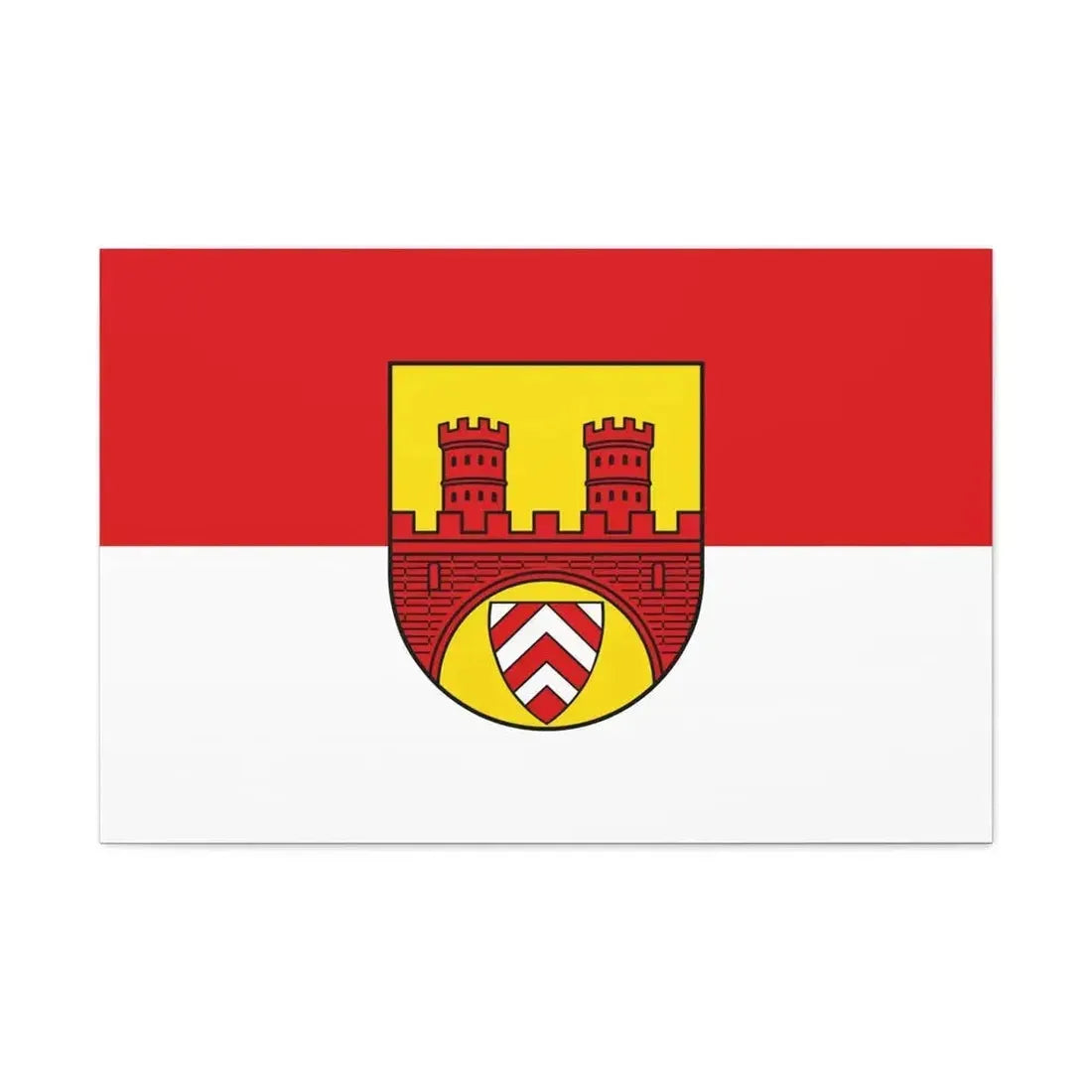 Flag of Bielefeld Germany - Canvas Wall Art - The Sticker Space