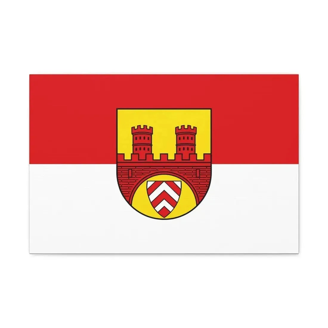 Flag of Bielefeld Germany - Canvas Wall Art - The Sticker Space