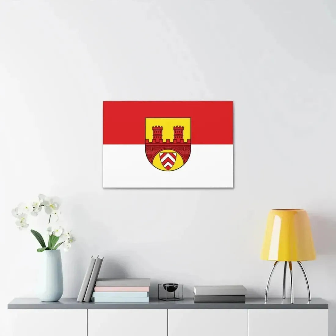 Flag of Bielefeld Germany - Canvas Wall Art - The Sticker Space