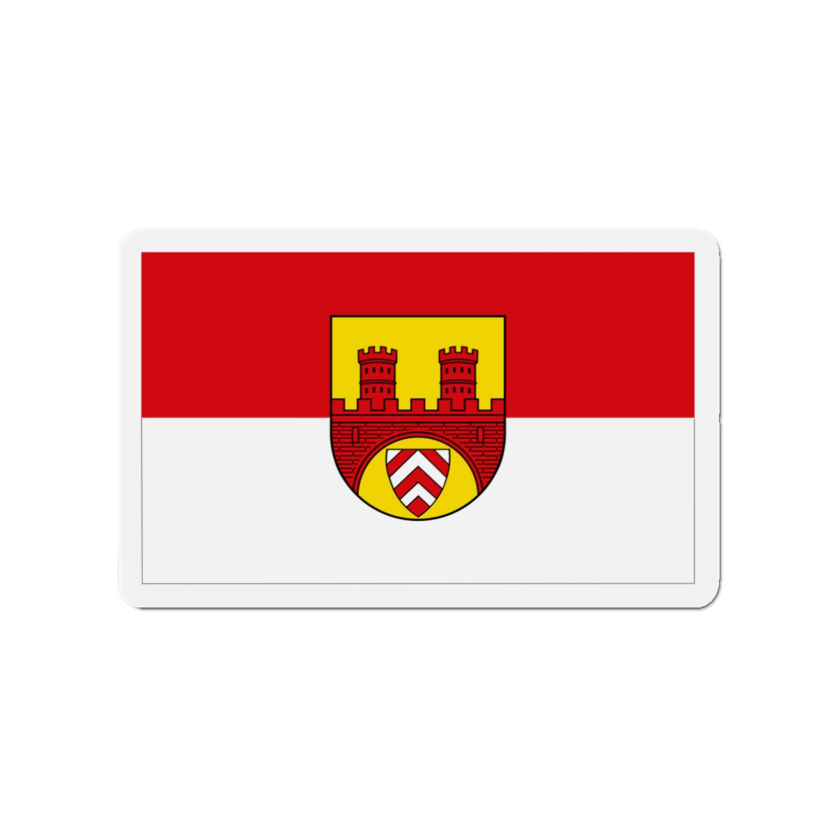 Flag of Bielefeld Germany - Die-Cut Magnet-3" x 3"-The Sticker Space