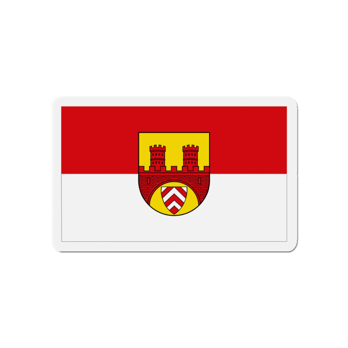 Flag of Bielefeld Germany - Die-Cut Magnet-4" x 4"-The Sticker Space