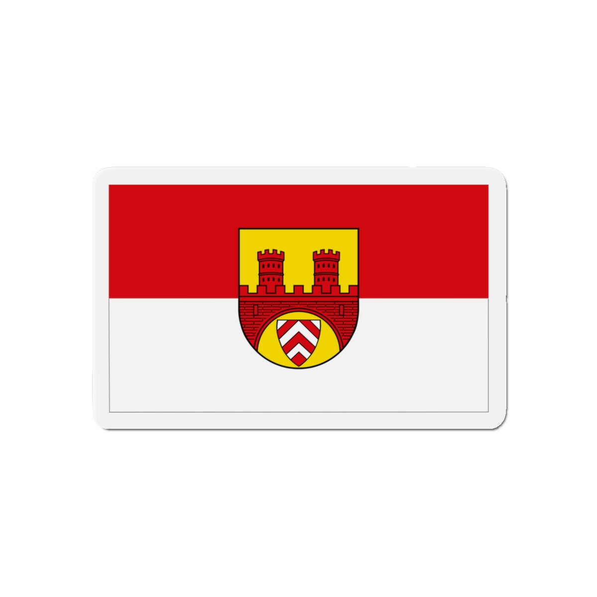 Flag of Bielefeld Germany - Die-Cut Magnet-5" x 5"-The Sticker Space