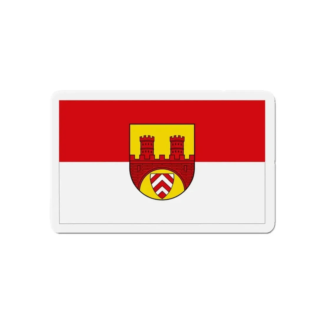 Flag of Bielefeld Germany - Refrigerator Magnet 5 Inch - The Sticker Space