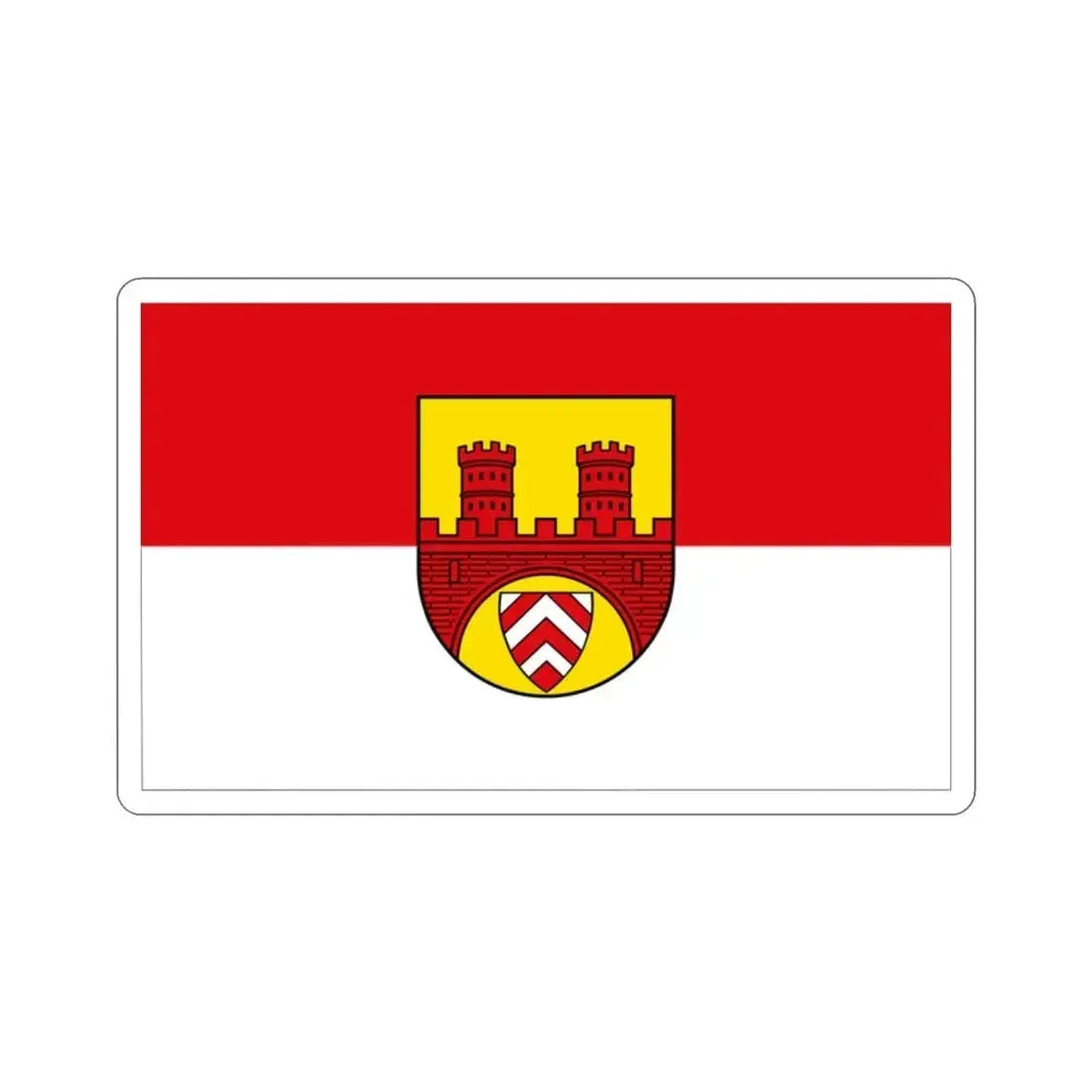 Flag of Bielefeld Germany STICKER Vinyl Die-Cut Decal 2 Inch - The Sticker Space