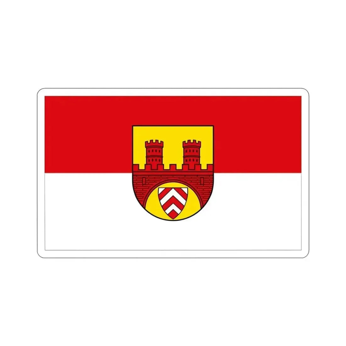 Flag of Bielefeld Germany STICKER Vinyl Die-Cut Decal 3 Inch - The Sticker Space