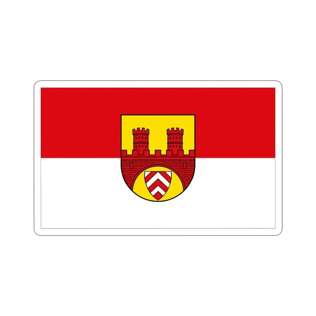 Flag of Bielefeld Germany STICKER Vinyl Die-Cut Decal 3 Inch - The Sticker Space