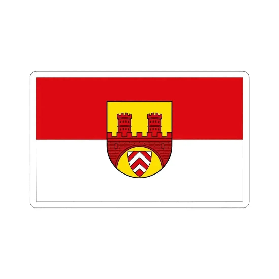 Flag of Bielefeld Germany STICKER Vinyl Die-Cut Decal 4 Inch - The Sticker Space