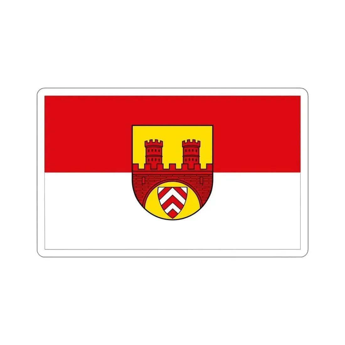 Flag of Bielefeld Germany STICKER Vinyl Die-Cut Decal 4 Inch - The Sticker Space