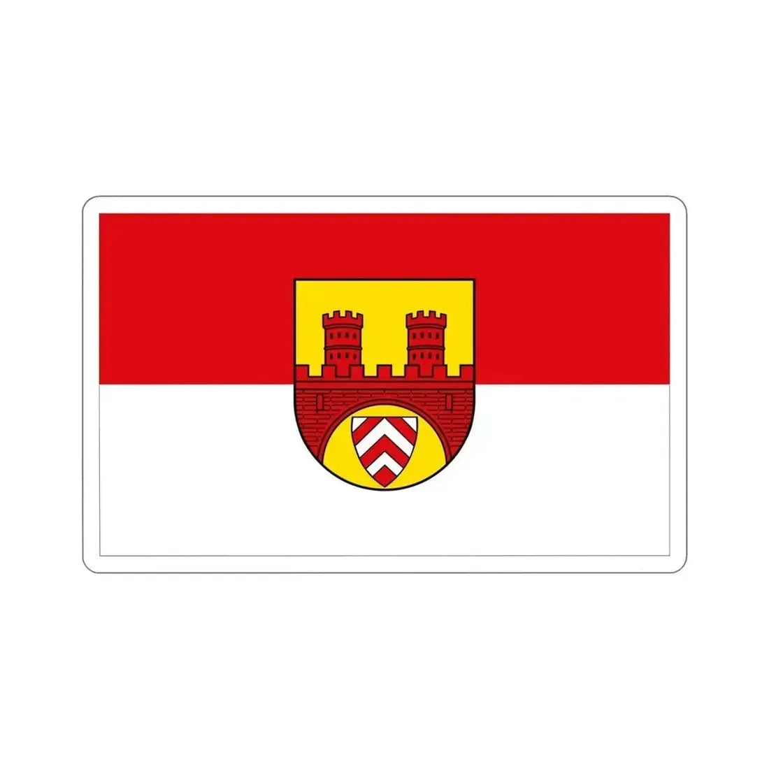 Flag of Bielefeld Germany STICKER Vinyl Die-Cut Decal 5 Inch - The Sticker Space